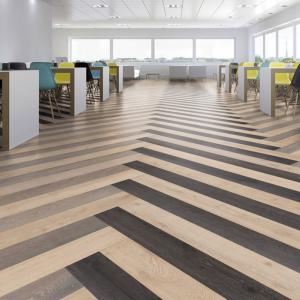 Ted Todd Create Pattern 43 Cashmere Silverleaf and Nightfall Engineered Wood Home Flooring